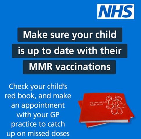 Make sure your child is up to date with their MMR vaccinations