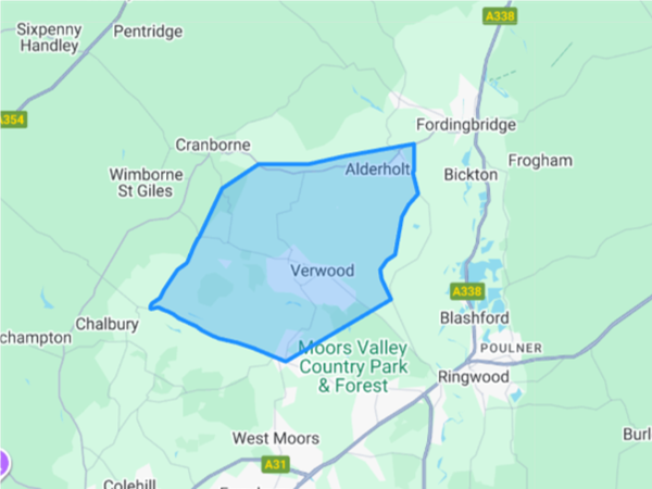 a map of the catchment area