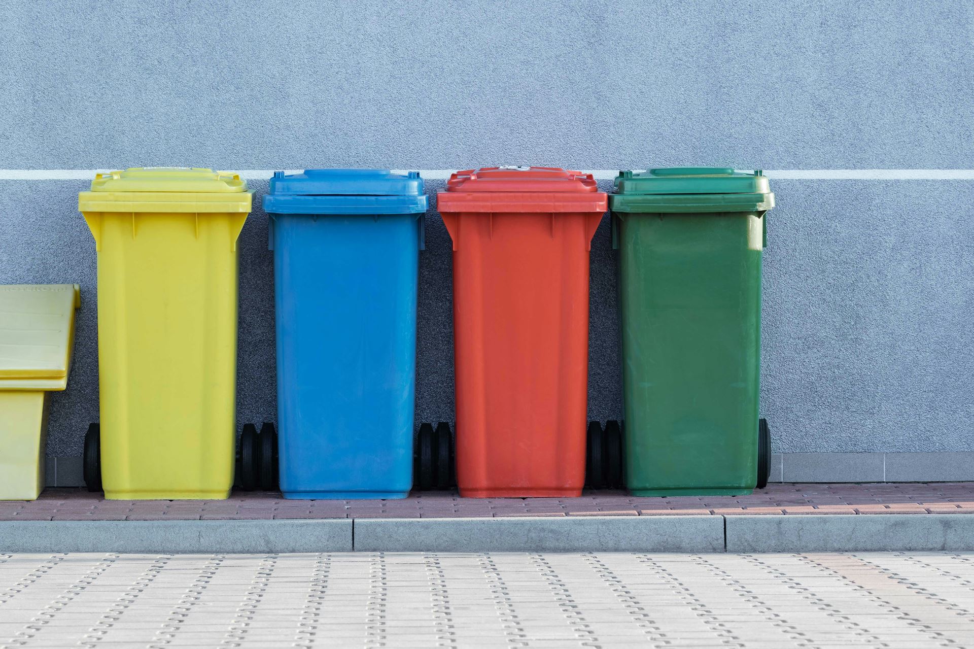 recycling bins